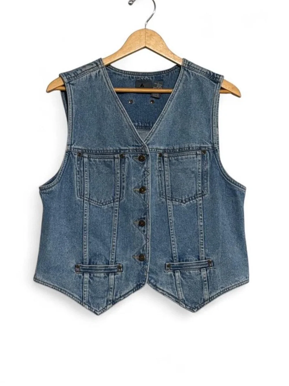 Vintage Liz Wear Denim Vest -Large